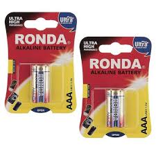 باتری نیم قلمی روندا مدل Ultra Plus Alkaline بسته 2 عددی